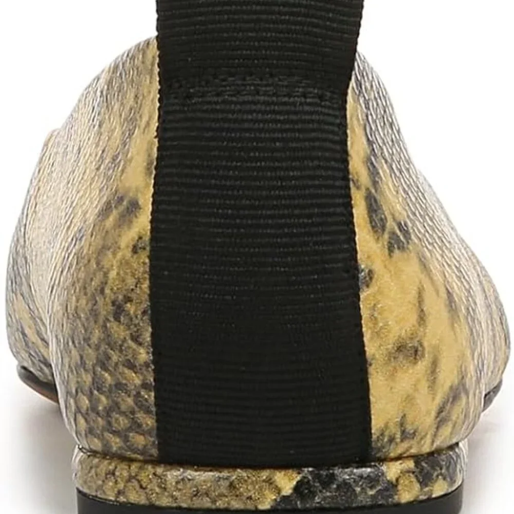 Franco Sarto Womens Vana Slip On Ballet Flat Spiced Pear Snake 8.5 M - Picture 2 of 5